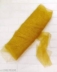 Satyam Kraft 10 Meters Mesh Net Roll Golden Decoration On Diwali Yellow
