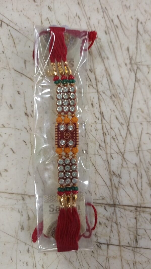 Crystal Beads Bracelet Om Rakhi