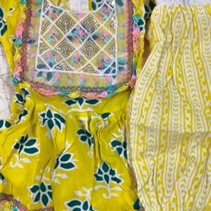 Kids Girls Yellow Frock Set Size 18