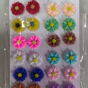 Shivarth Fancy Stud Earrings 24 Pair Multicolor Beads Mix Earrings Tops Women Girls