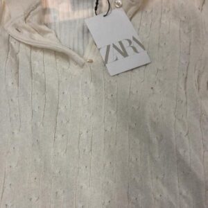 Zara Top For Women White Color Size S