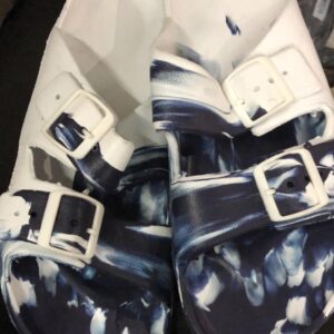 White Color Printed Clogs For Men Size 11