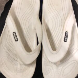 Crocs White Color Slipper For Men Size 41