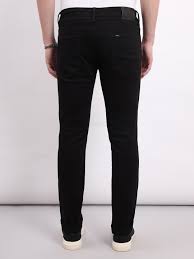 Lee Men Black Travis Slim Tapered Fit Mid Rise Jeans Size 32