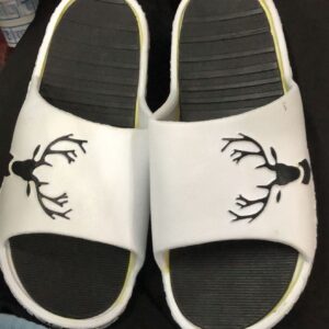 White Color Printed Clogs For Men Size 8