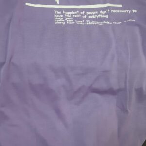 T Shirt For Men Color Purple Size Xl