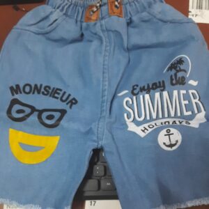Short For Kids Color Blue Size L