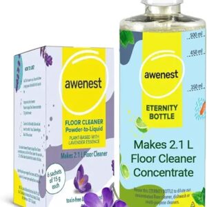 Awenest No Toxin Plant Based Powder Liquid Floor Cleaner Makes 2 . 1 Liter