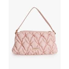Kazo Solid Puffy Sling Bag For Women Peach Colour