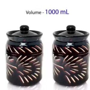 Ceramic Pickle Jars Combo Set Of 2 1000Ml