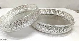 Dekorah Designs Set Of 2 Round Etching Unique