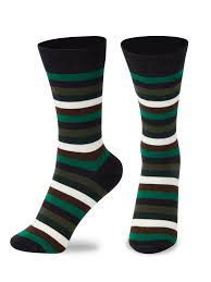Men Socks Green Black