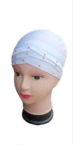 Muslim Wear Hijab Cap Naqab Topi White