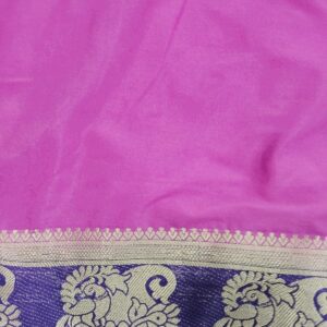 Saree For Women Colour Pink And Blue