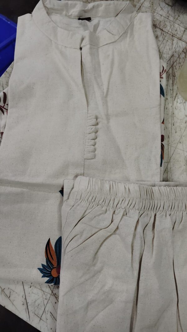 Suit For Women Colour Cream Printed Size Xl