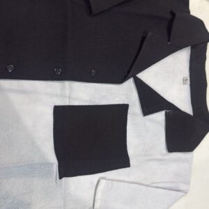Women Top Grey And Black Color Size S