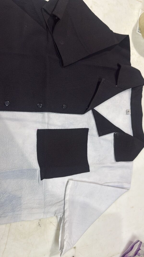 Women Top Grey And Black Color Size L