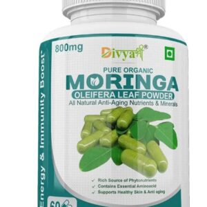 Divya Shree Moringa Capsules 60 Veg Capsules Nutritionally Rich Herbal Supplement