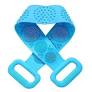 Silicone Soft 2 In 1 Blue Bath Body Brush Blue