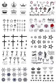 Asm King And Queen Crowns Floral Temporary Tattoo Set 10 Sheets Size 10 . 5 6 Cm
