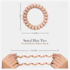 Catalog Premium Spiral Wired Hair Rubber Bands For Women