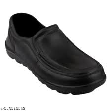 MenS Black Waterproof Shoes Slip On Lightweight Formal Casual Shoes Size 9