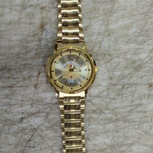 Spencer Exclusive Date Function Golden Analog Watch Men Boy