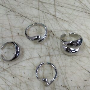 Women Set Of 4 Adjustable Finger Ring For Women