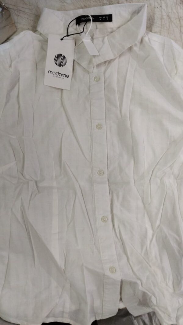 Madame White Stripes Shirt For Women Size L