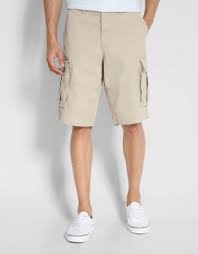American Eagle Solid Men Beige Casual Shorts Size 36 Grey