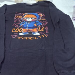 Men L Size Black Color Printed T Shirt Size L