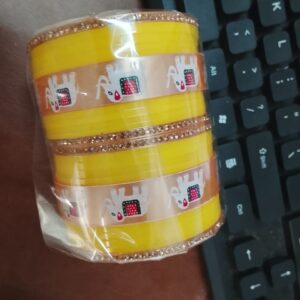 Women Bridal Yellow Chuda Size 2 4