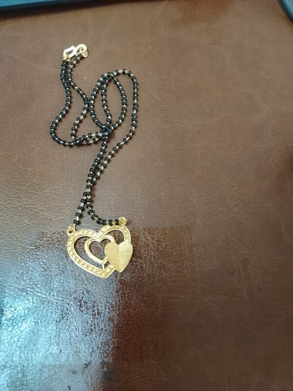 Golden And Black Plated Mangalsutra For Women