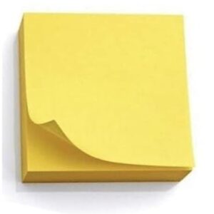 Sticky Note Pad Yellow Color 76Mm X 76Mm X 100 Sheets 3X3