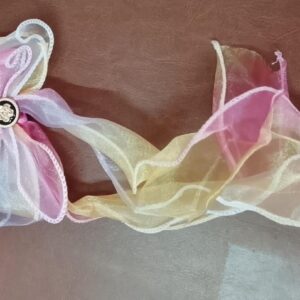 Large Organza Ribbon Hair Bow Clip Multicolour