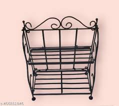 Spice Rack With Two Tiers Multipurpose Kitchen Organizer Bracket Shelf Racks