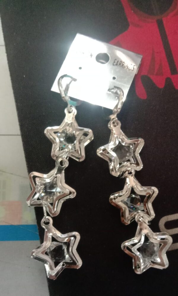 Diamond Star 3 Layer Earrings For Women