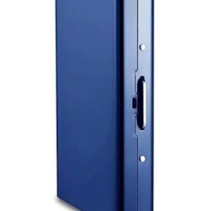 Steal Deal Full Blue Metal Card Holder
