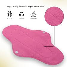 Pink Cotton Reusable Sanitary Pads For Women Size S