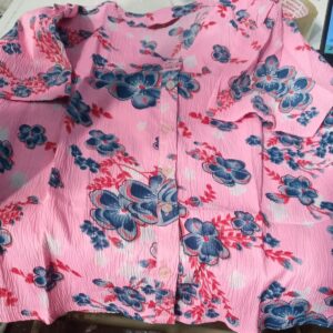 Womens Pink Printed Top Size L