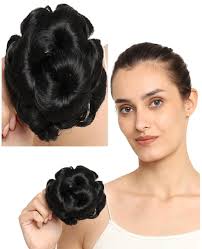 Mooneyes Clutcher Hair Juda Bun For Women Black
