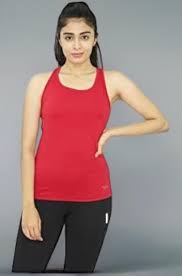 Red Color Women Undershirt For Women Size L