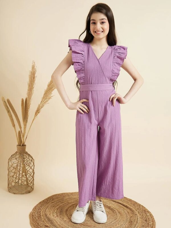 Cherry And Jerry Lavender Color Jumpsuit For Girls Kids Size 7 Y