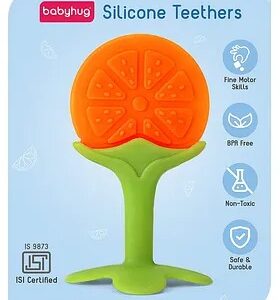 Silicone Bpa Free Natural Tree Shape Teether Yellow Green