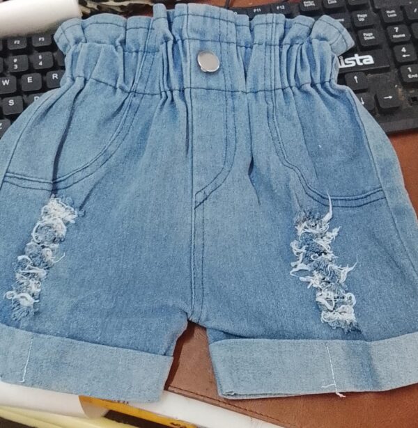 Blue Colour Girl Shorts 2To 3 Years Size