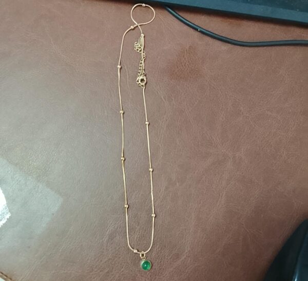 Golden Beaded Ball Necklace For Women
