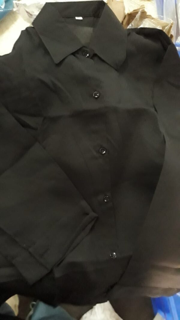 Women Formal Shirt Black Size Xxl