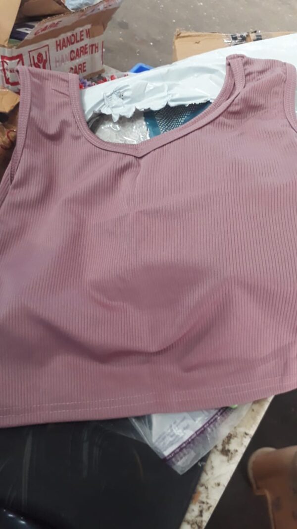 Girls Short Top For Light Pink Color Size S
