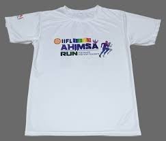 Men Printed Cotton T Shirt White Size Xl