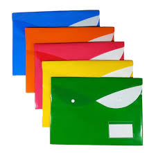Multicolor Double And Double Button Folder Set Of 5